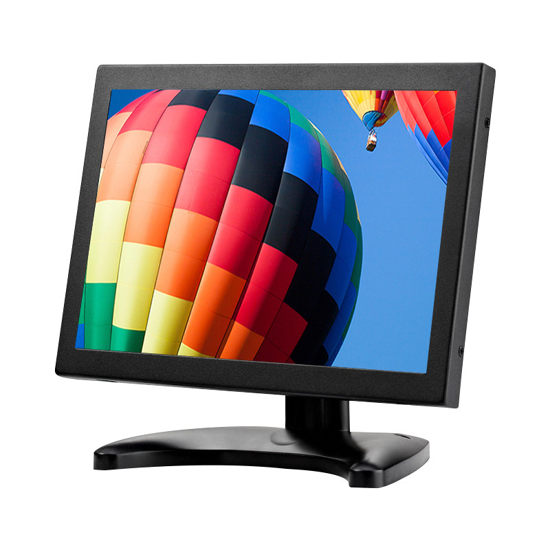 Caixa de metal Polcd Monitor LCD industrial de 10 polegadas tela de toque integrada multifuncional