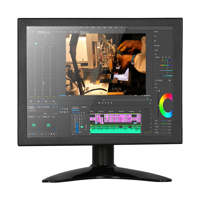 Polcd multifuncional 8 polegadas VGA TFT LED display embutido monitor industrial material de metal