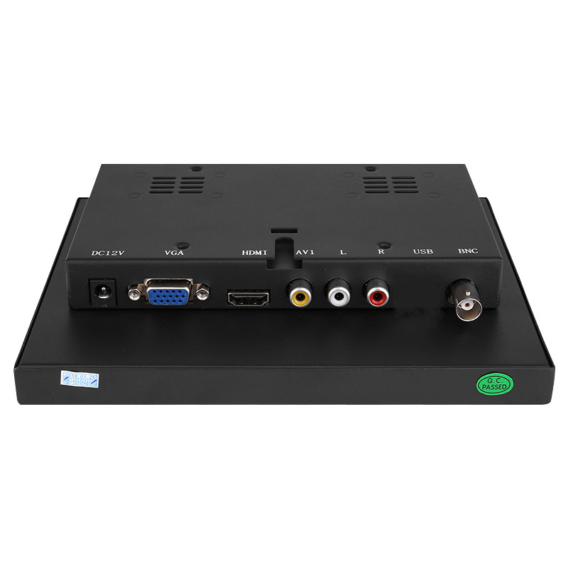 Polcd multifuncional 8 polegadas VGA TFT LED display embutido monitor industrial material de metal