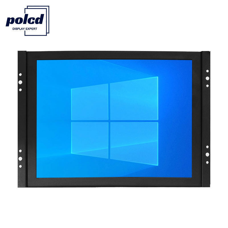 Polcd Customize painel IPS de 8 polegadas caixa de metal monitor LCD industrial moldura aberta