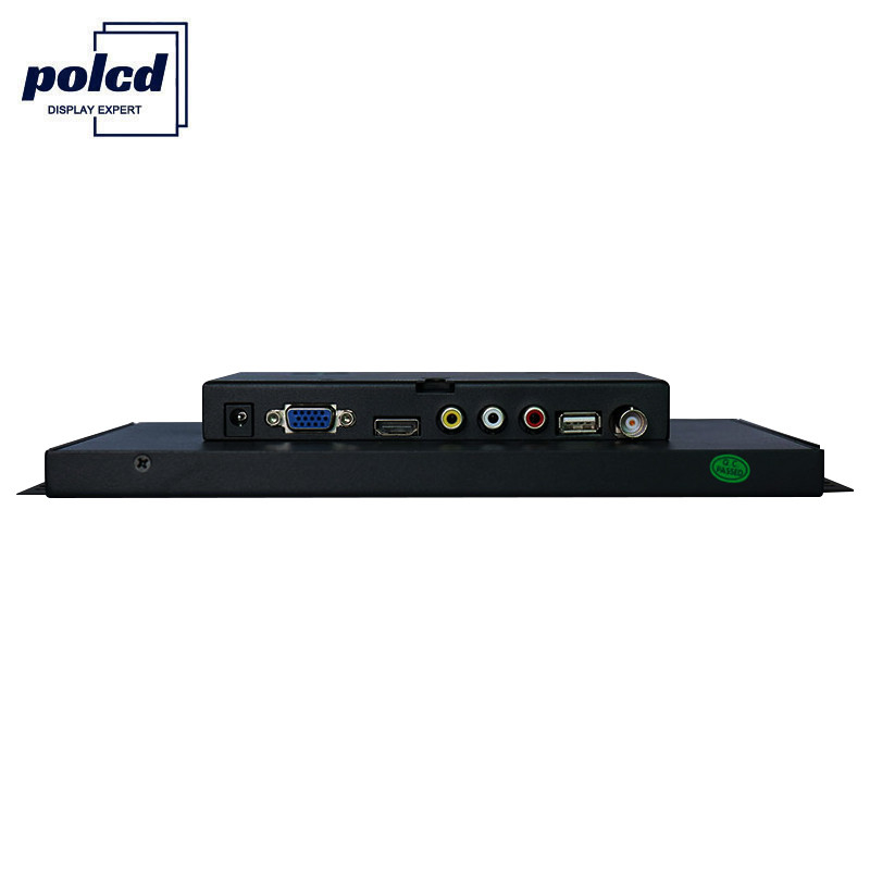 Polcd industrial monitor de toque capacitivo de 10 polegadas VGA para computador LCD com moldura aberta