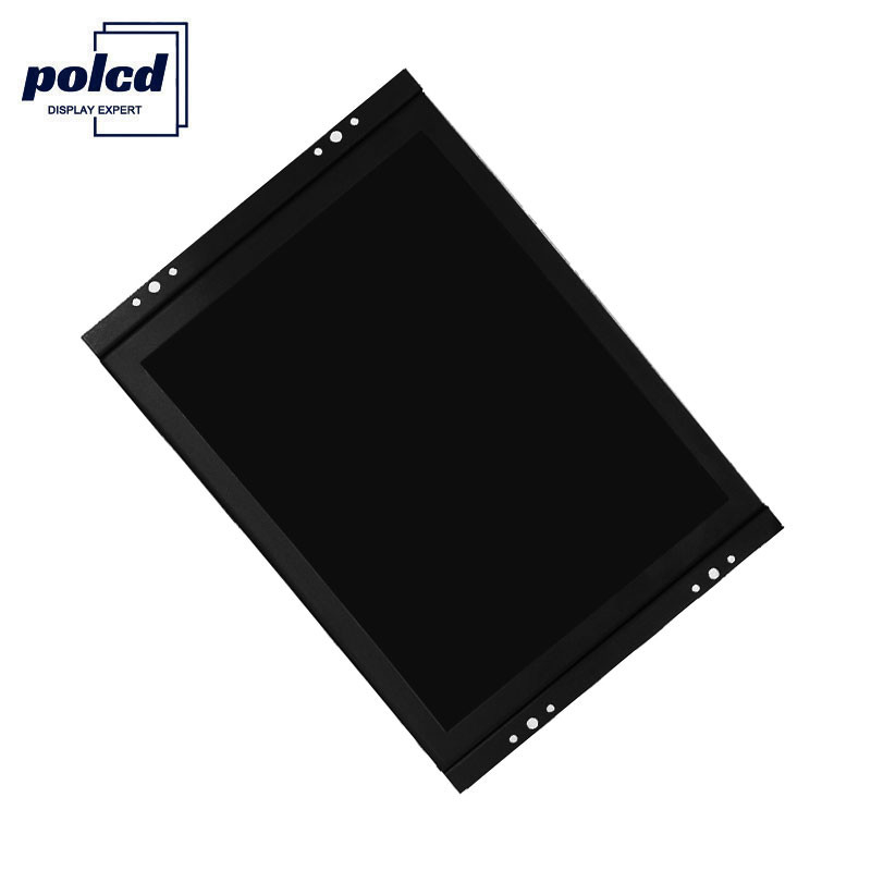 Polcd Customize caixa de plástico de 8 polegadas tela de toque tela aberta monitor LCD capacitivo