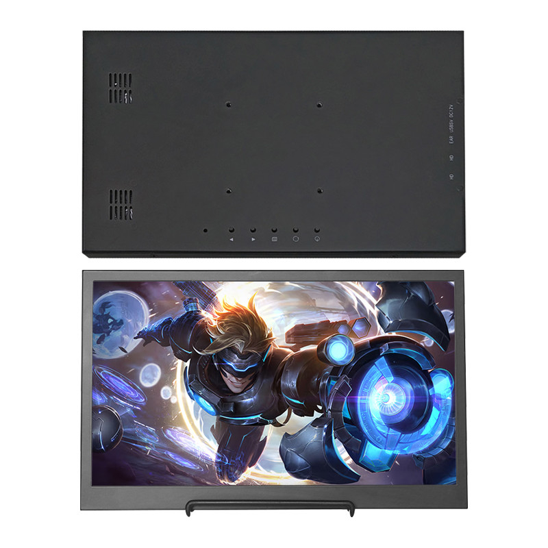Polcd Dual Type C Port portátil Monitor LCD 15,6 polegadas 3840 x 2160 Display de LED