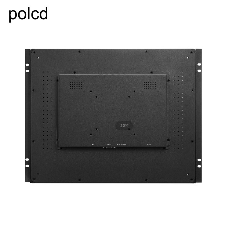 Polcd industrial monitor LCD de moldura aberta de 15 polegadas tela de toque capacitiva de plano puro