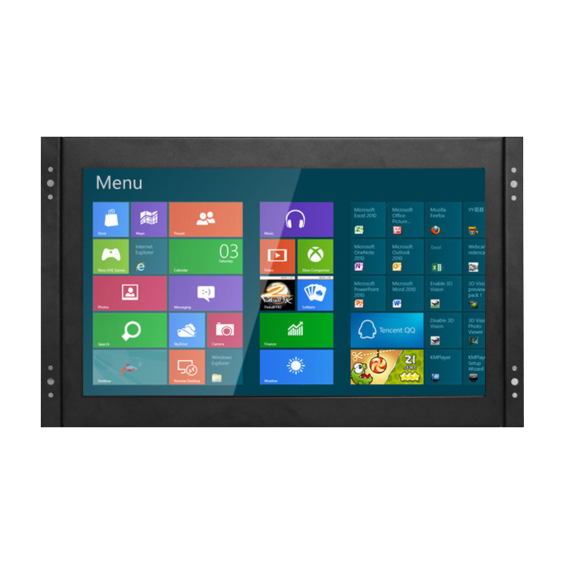 Polcd caixa de metal de 13,3 polegadas monitor LCD industrial moldura aberta tela sensível ao toque VGA HDMI