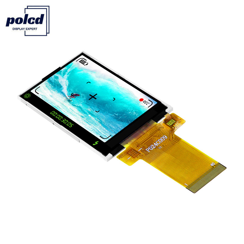 Visualização ótica de TFT LCD de 2,4 polegadas, módulo de ILI9341V 24pin SPI LCD para Mini Video Camera
