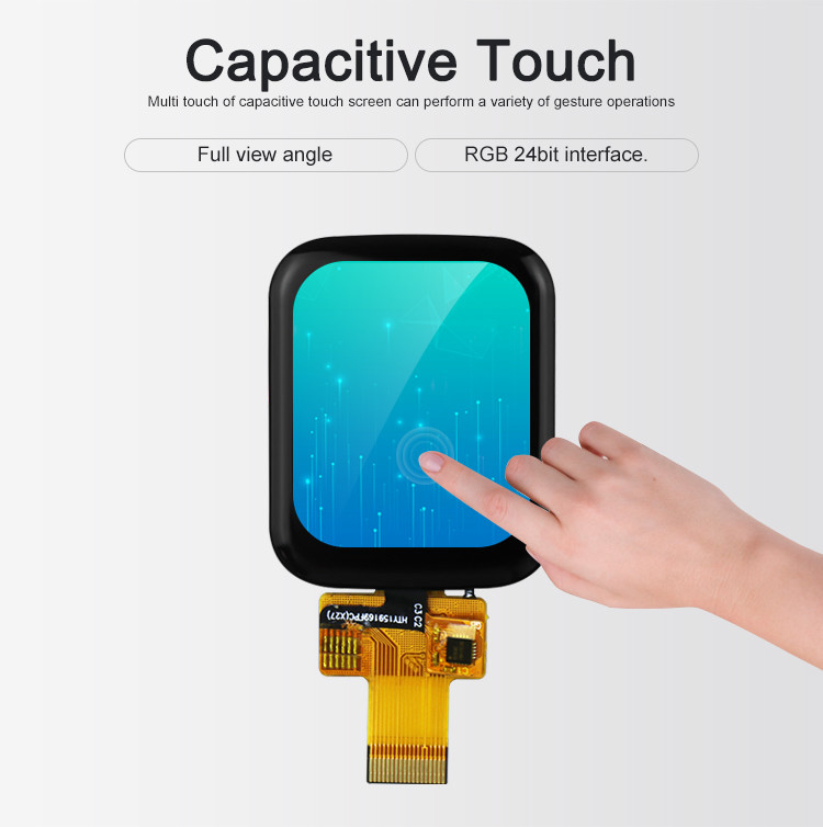 Polcd 1,69 polegadas 240x280 Painel de toque capacitivo Full View Angle LCD Module For Smart Watch