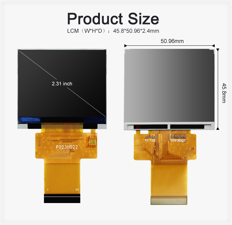 Polegada IPS LCD 320x240 da exposição 2,31 de Dots Matrix Touch Screen TFT da porta de série de SPI ILI9342C
