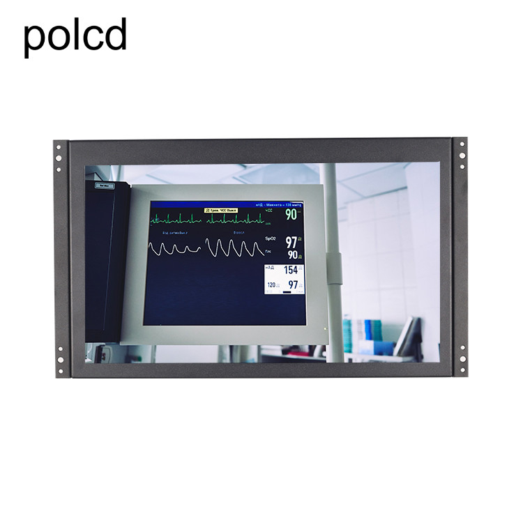 Da caixa completa do metal da polegada monitor industrial do LCD HD 1920x1080 de Polcd 14 com quadro aberto