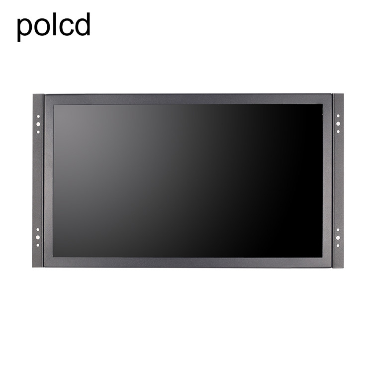 Porto industrial encaixado fixado na parede do IPS HDMI VGA do monitor do LCD da polegada do metal de Polcd 15,6