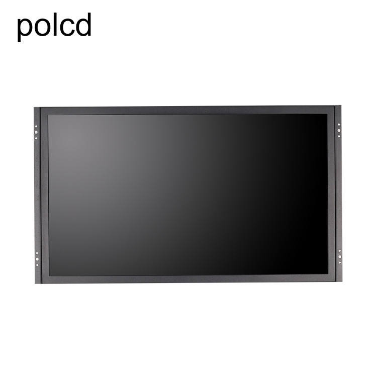 Polcd industrial caixa de alumínio do metal liso puro do tela táctil do monitor do LCD de 21,5 polegadas