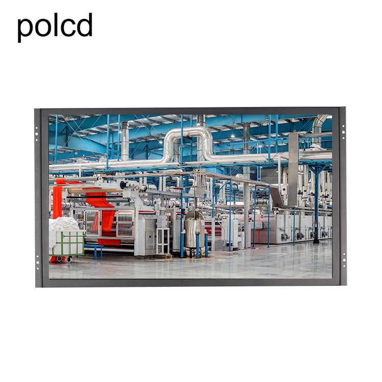 Polcd industrial caixa de alumínio do metal liso puro do tela táctil do monitor do LCD de 21,5 polegadas