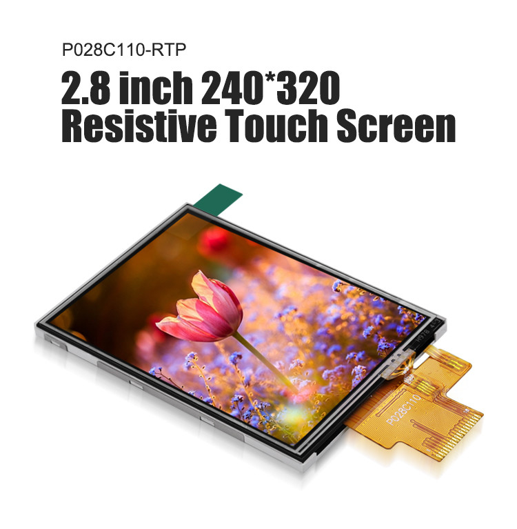 Polcd 260 Nit 240x320 LCD 2,8 polegadas ST7789V Painel de toque LCD 4 fios SPI
