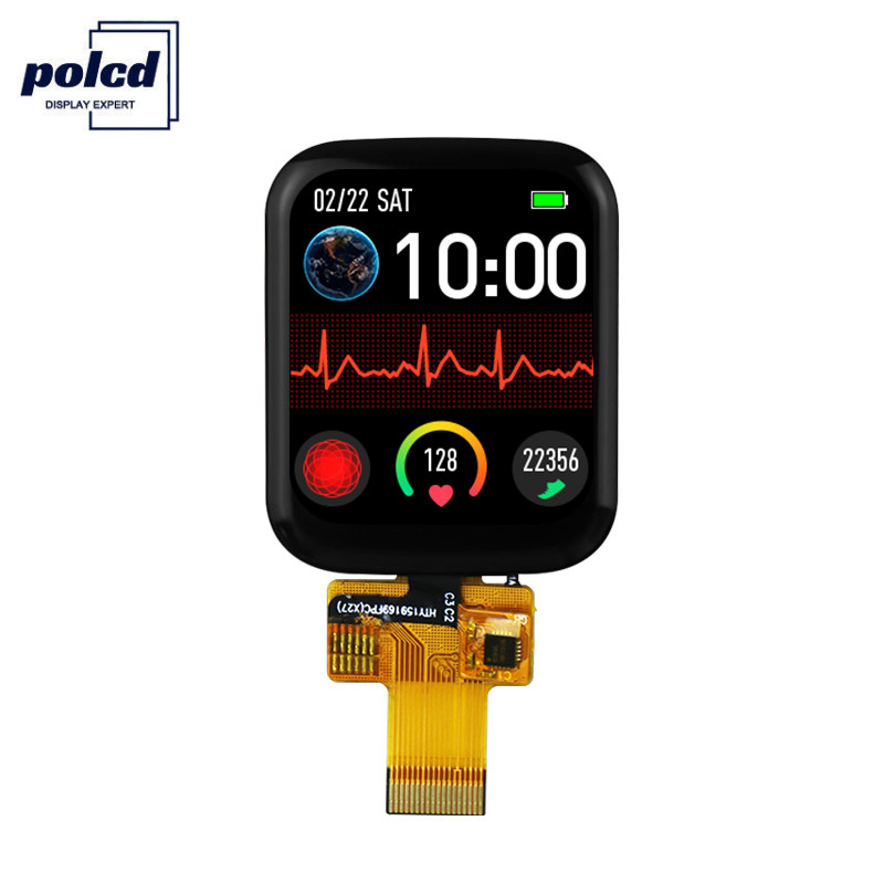 Polcd 1,69 polegadas 240x240 Ips LCD ST7789V Tela sensível ao toque LCD pequena 4 linhas SPI