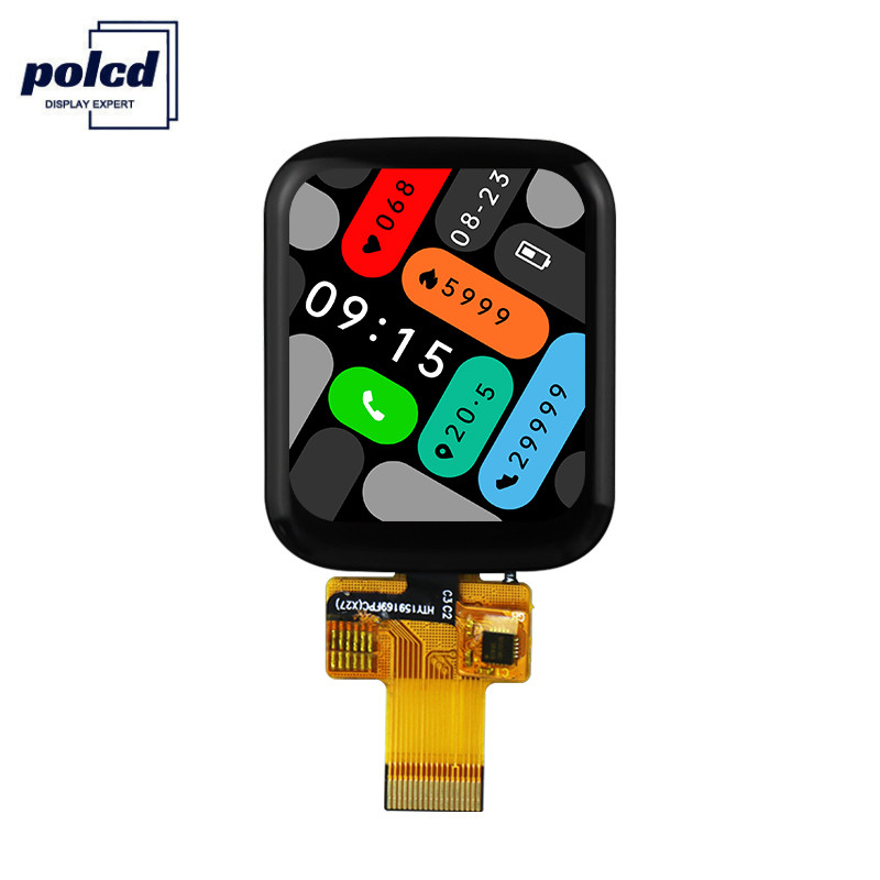 Polcd 1,69 polegadas 240x240 Ips LCD ST7789V Tela sensível ao toque LCD pequena 4 linhas SPI