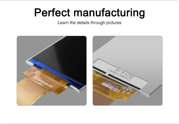 3Módulo de painel LCD de 5 polegadas 320x480 RGB Spi Interface Full Color Tft Lcm Display Polcd