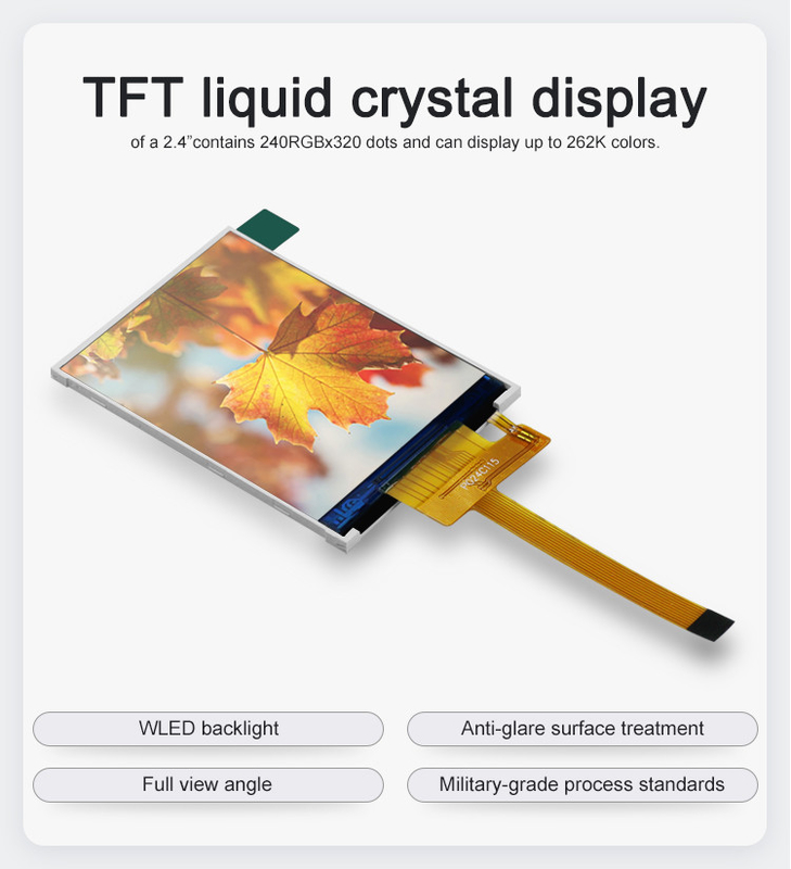 Polcd RoHS Display LCD TFT de 2,4 polegadas ST7789V3 Módulo LCD TFT 4 fios SPI