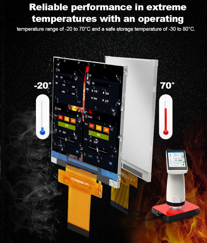 Ili9488 Tft Touch Screen Polcd 3,5 polegadas Lcd Modulo 320x480 Ips ângulo de visualização RGB Interface