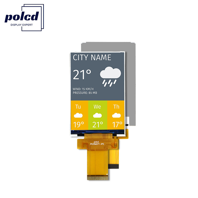 3.5 polegadas Equipamento Industrial Tft Modulo LCD a cores Ips Mcu Spi Interface
