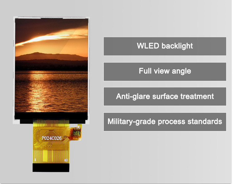 Polcd ST7789V 2,4 polegadas Tft Display 12 0'CLOCK 240x320 Tft LCD Painel de tela
