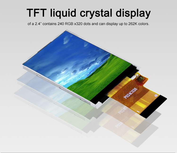 Polcd ST7789V 2,4 polegadas Tft Display 12 0'CLOCK 240x320 Tft LCD Painel de tela