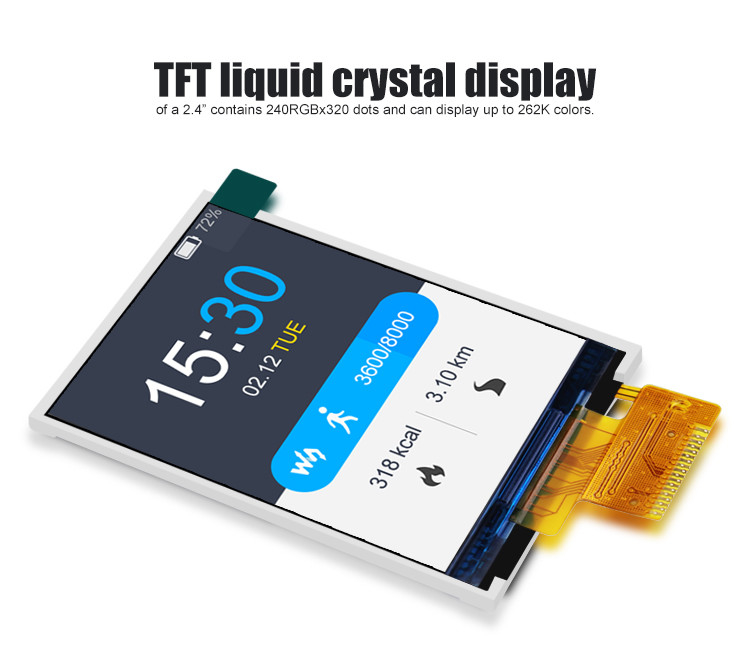 Polcd ST7789V2 HD TFT Display RoHS 2.4 Tft Spi 240x320 3 Fios 2 Linhas