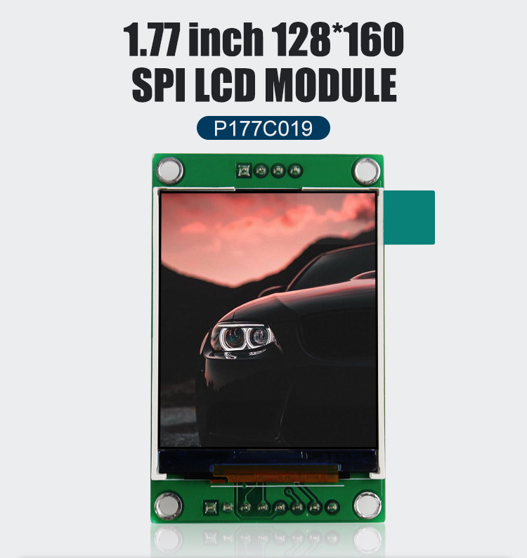 Polcd ST7262 1,77 polegadas 24 bits LCD 128X160 TFT tela sensível ao toque 300 Nit