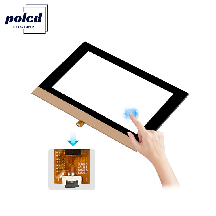 Polcd Custom 10,1 polegadas CTP 16:9 GT911 GG Transparente Vidro Touch Screen Painel de toque capacitivo