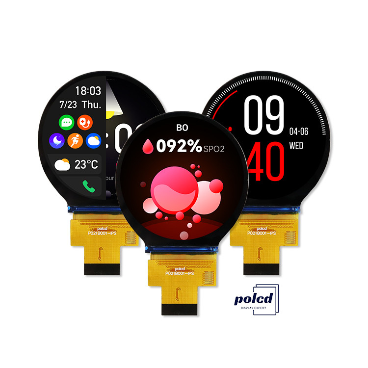 Polcd 2,1 polegadas IPS LCD redondo pequeno 480*480 Mipi interface ST7701S Circle Circular TFT Display Module