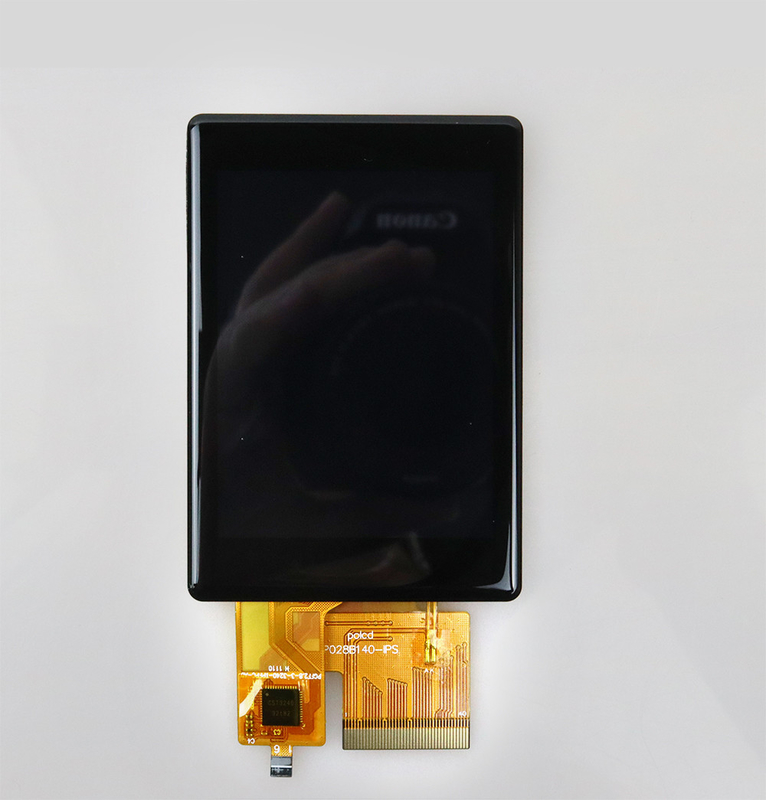 Polcd Alta luminosidade 500nit 2,8 polegadas tela LCD 240x320 IPS todos os ângulos de visão CTP capacitivo touch TFT display