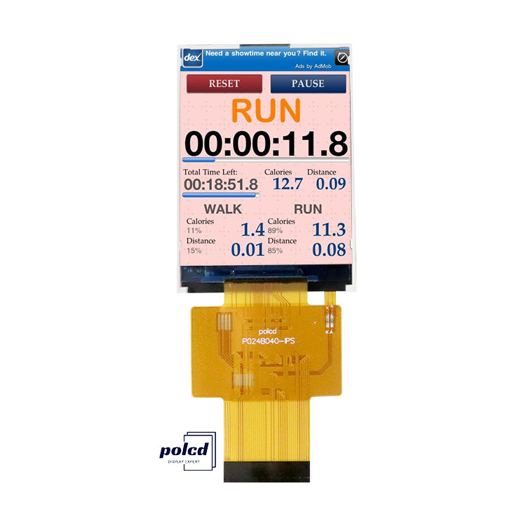 Polcd 2.4 polegadas IPS LCD Screen Alto brilho 450 nit MCU ST7789V 240x320 Resolução TFT LCD Display Module