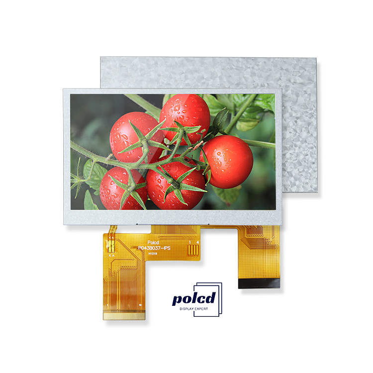Polcd 4,3 polegadas tela LCD personalizada 480x272 Industrial Transmissível MCU SPI 4,3 