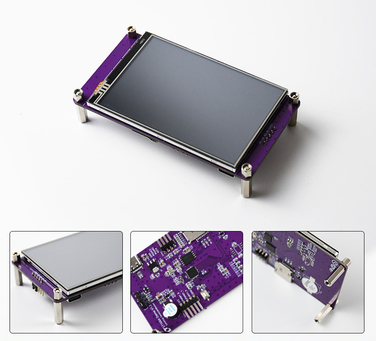 Polcd 3,5 polegadas Portos Serial Instruções de comando tela LCD módulos TFT Display HMI tela sensível ao toque