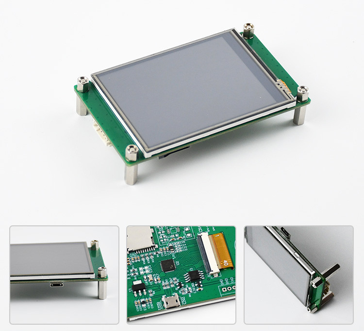 Polcd 2,8 polegadas 240*320 HMI Módulo LCD TFT incorporado Controlado por qualquer MCU Serial Port Screen