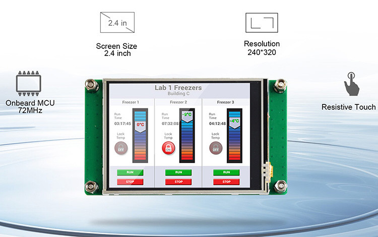 Polcd 2.4 polegadas TFT LCD Resistivo touch Screen Module 240 * 320 SPI Serial Port Display para arduino