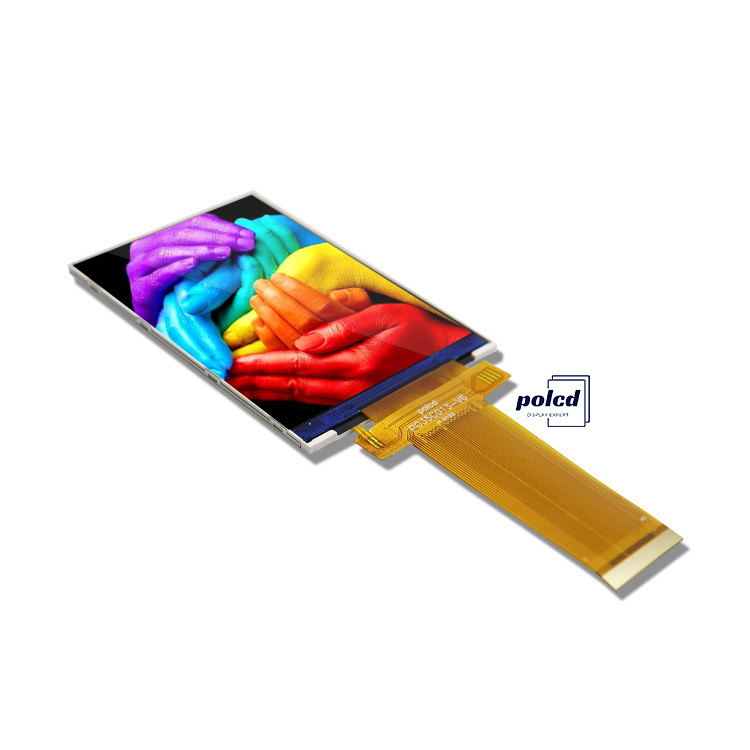 Polcd 3,5 polegadas QVGA LCD Display com 320x480 Resolução MCU SPI Interface Touch Panel 3.5 