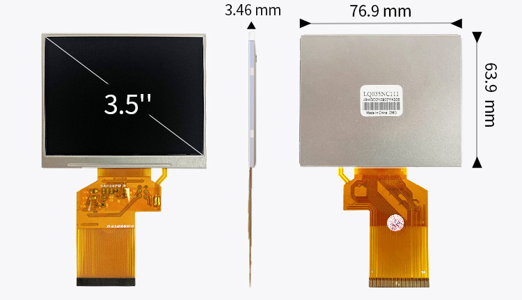 LQ035NC111 Módulo LCD de 3,5 polegadas 320x240 RGB Spi interface de 54 pines Display TFT colorido