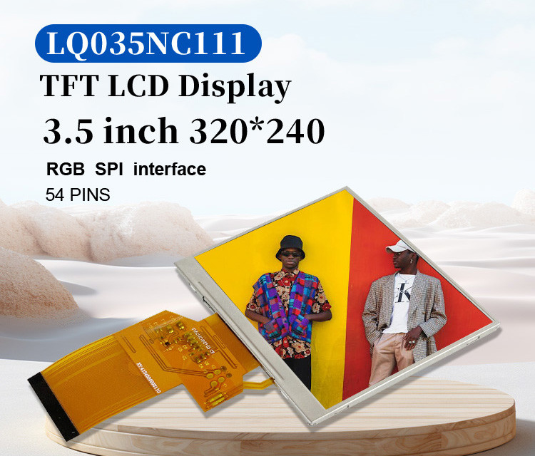 LQ035NC111 Módulo LCD de 3,5 polegadas 320x240 RGB Spi interface de 54 pines Display TFT colorido