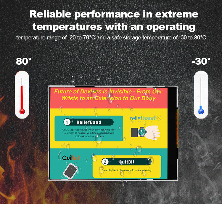 Polcd 960 x 240 pixels Display LCD de 2,7 polegadas cores 262K Display TFT pequeno