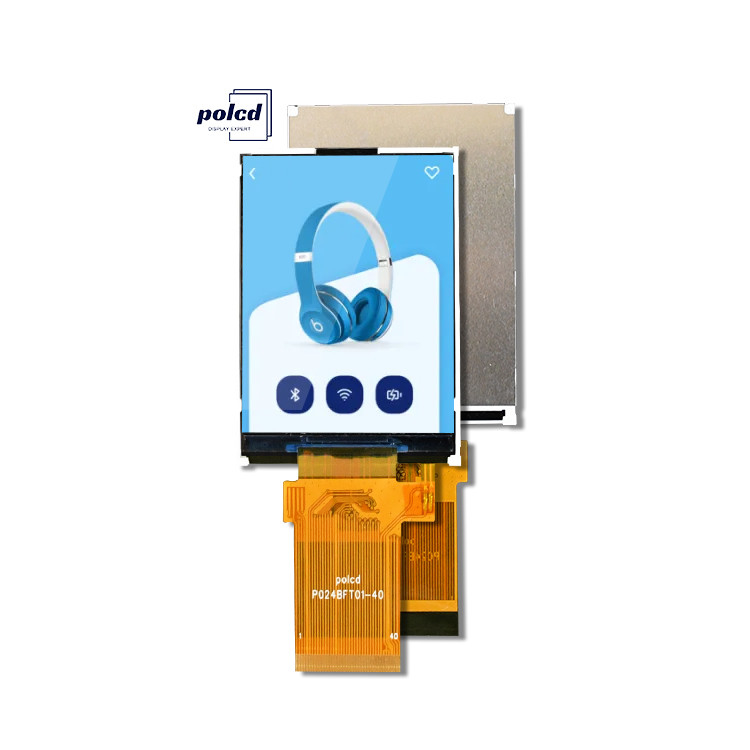 Polcd Módulo LCM de 2,4 polegadas Transflectivo SPI MCU Soldadura 20 pin Resolução 240x320 TFT tela LCD