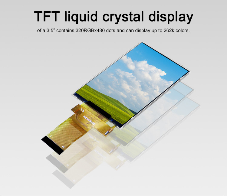 Polcd 18 BIT RGB IPS TFT LCD Display 320X480 Pixels Tft Lcd 3.5