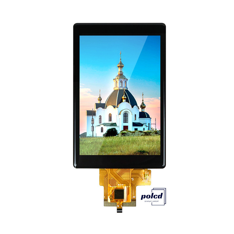 Polcd Custom LCD Display 3,5 polegadas 320x480 40pin IPS Ângulo 500nit ST7796U capacitivo touch screen