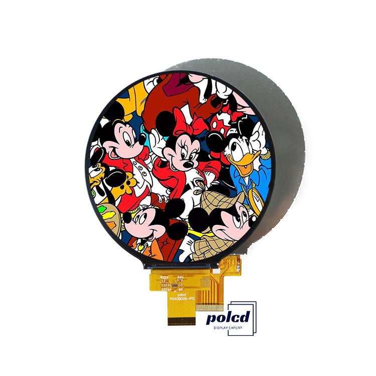 Polcd Display TFT circular de 4 polegadas 720x720 MIPI interface 30 pinos ST7703 TFT LCD