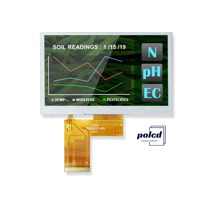 Polcd 4.3 polegadas 400 Brilho 480x272 LCD IPS Screen NV3041A ic MCU SPI Interface TFT Display