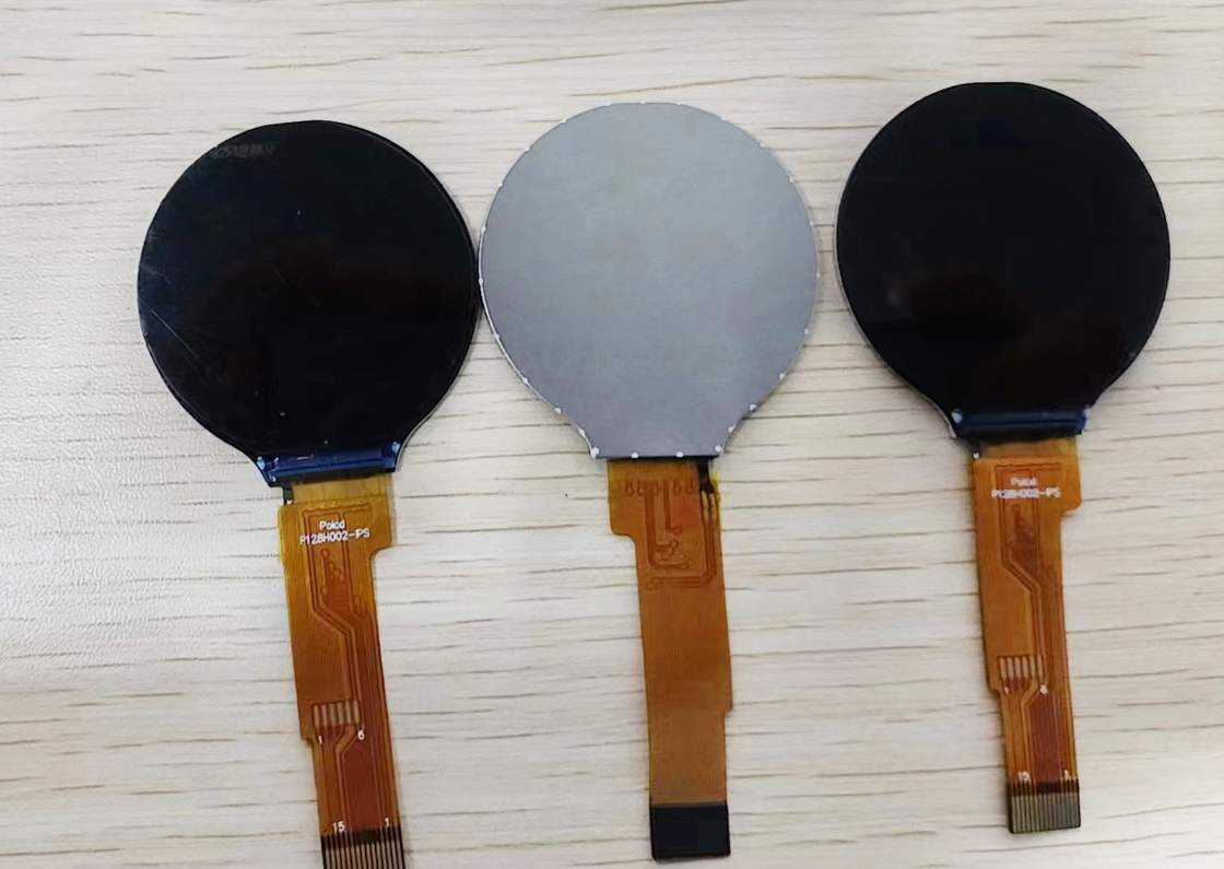 Polcd 1,28 polegadas IPS Circular LCD Display 240xRGBx240 Resolução Modulo LCD TFT personalizado para relógios inteligentes