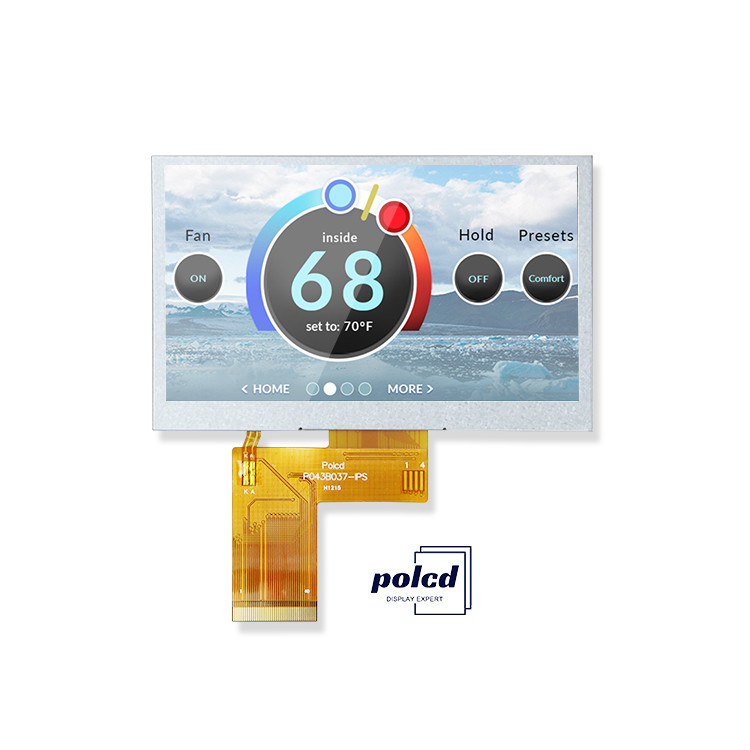 Polcd 4.3 polegadas TFT LCD Modulo 480x272 NV3041A Drive IC 20pin IPS Wide View TFT LCD Display