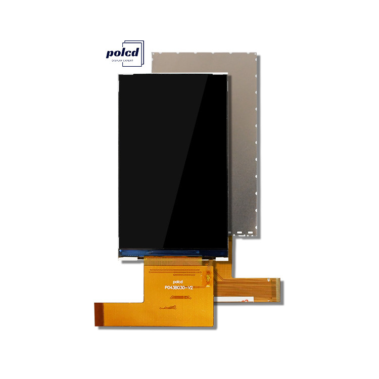 Polcd Custom 4,3 polegadas TFT Display Screen 480x800 Resolução IPS Full View Angle 45 pin 4,3 polegadas módulo LCD