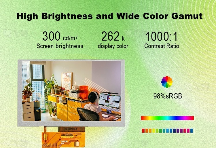 Polcd Custom 5 Inch LCD Module Interface RGB 800*480 ST7265 Painel IPS TFT LCD Display
