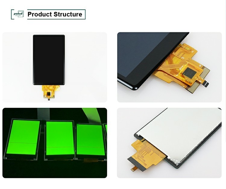Polcd Custom 3.5 polegadas 320x480 Painel de toque capacitivo 500nit ST7796U IPS Tft LCD Display Module
