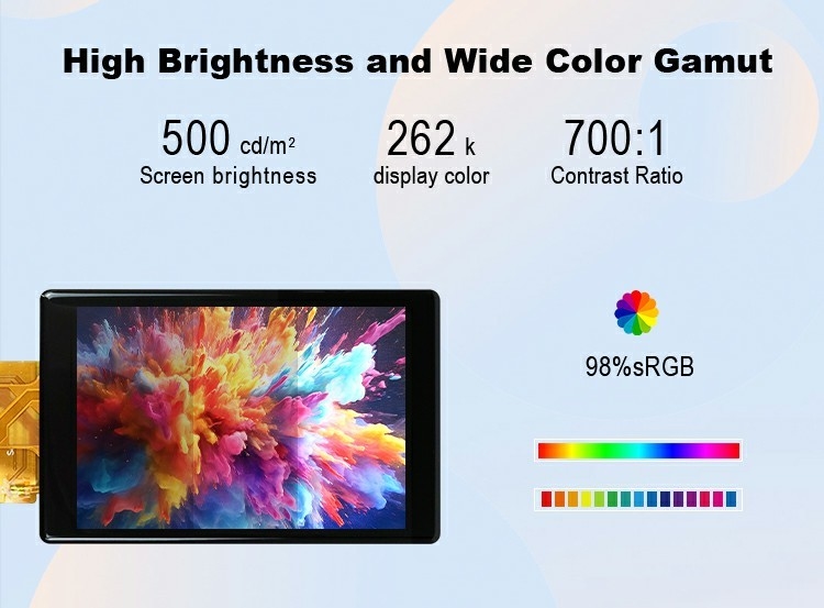 Polcd Custom 3,5 polegadas 320x480 touch screen 500nit ST7796U IPS Tft LCD Display Module